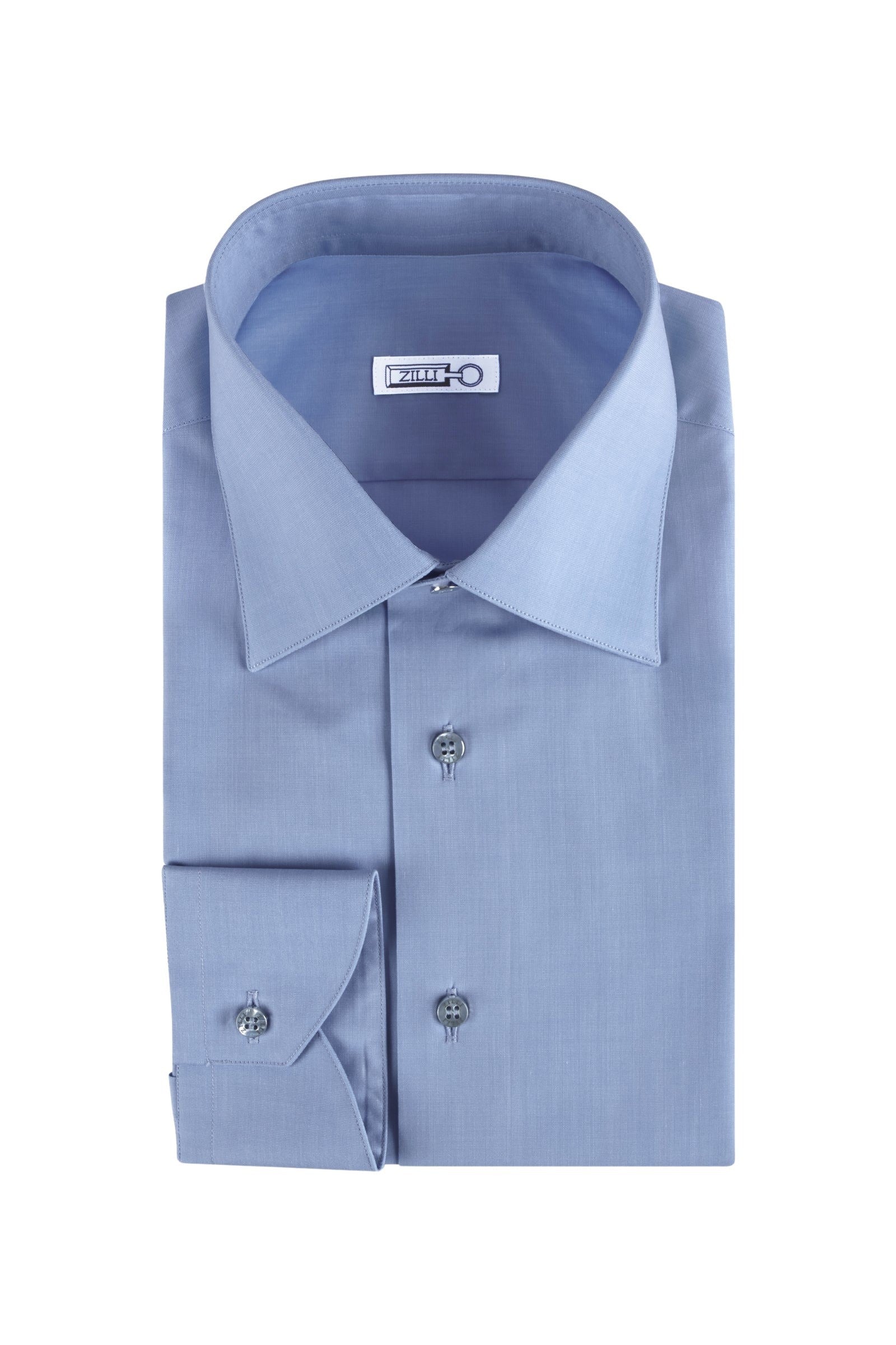 Chemise à boutons irisée - Bleu