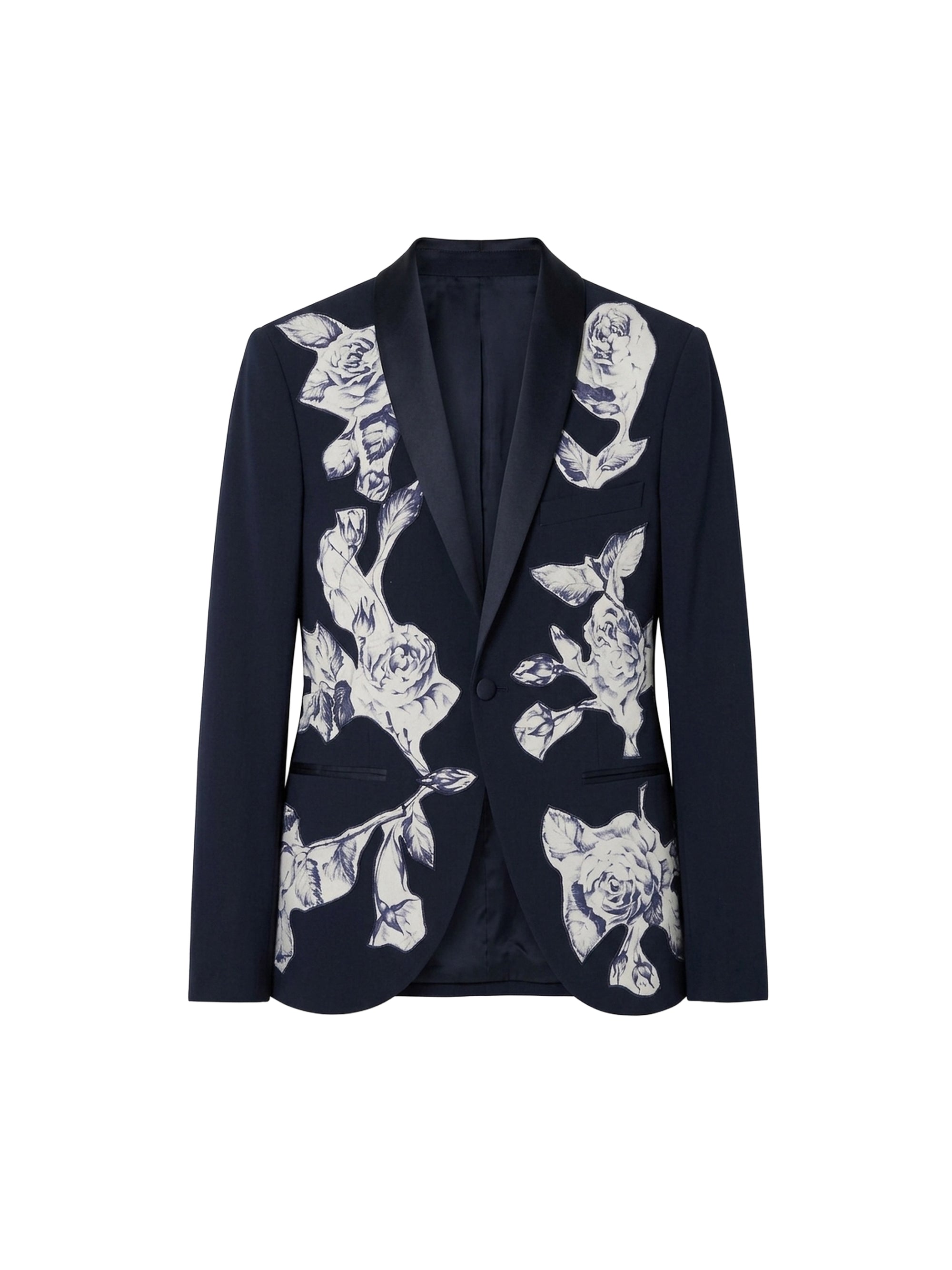 Veste smoking avec inserts fleuris - Blu & Vaniglia