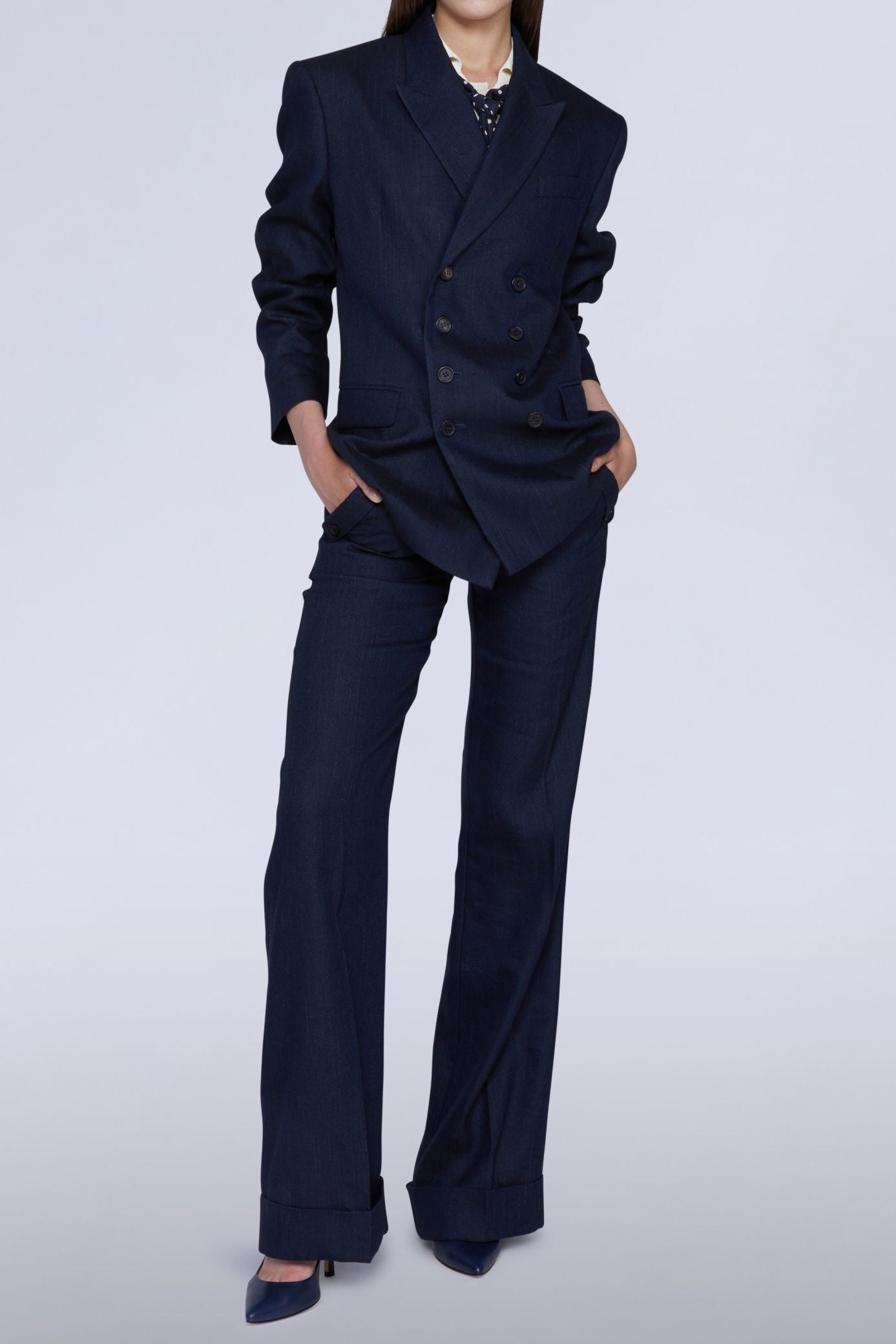 NEW OFFER VESTE CROISÉE BLEUE