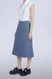Jupe cloche - Azzurro Polvere