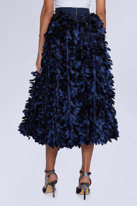 Jupe avec plumes - Blu Cangiante