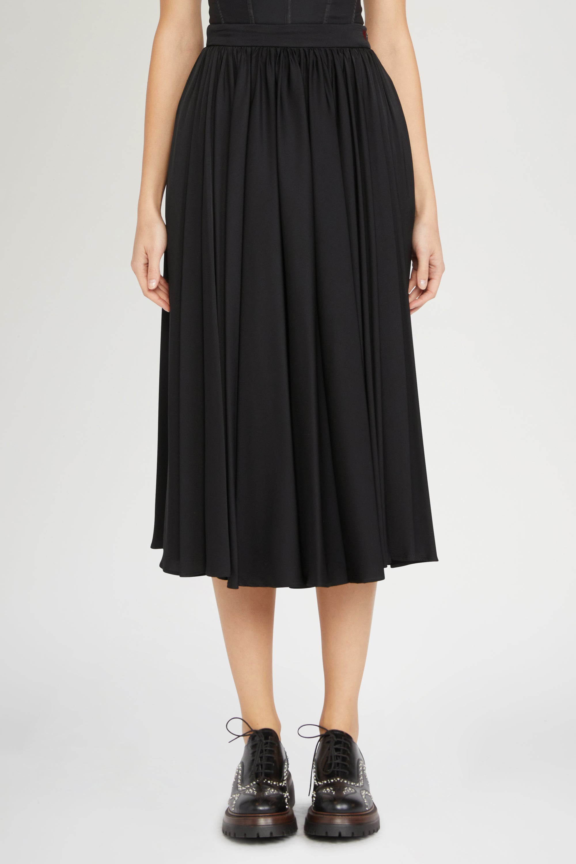 JUPE MIDI EN SOIE