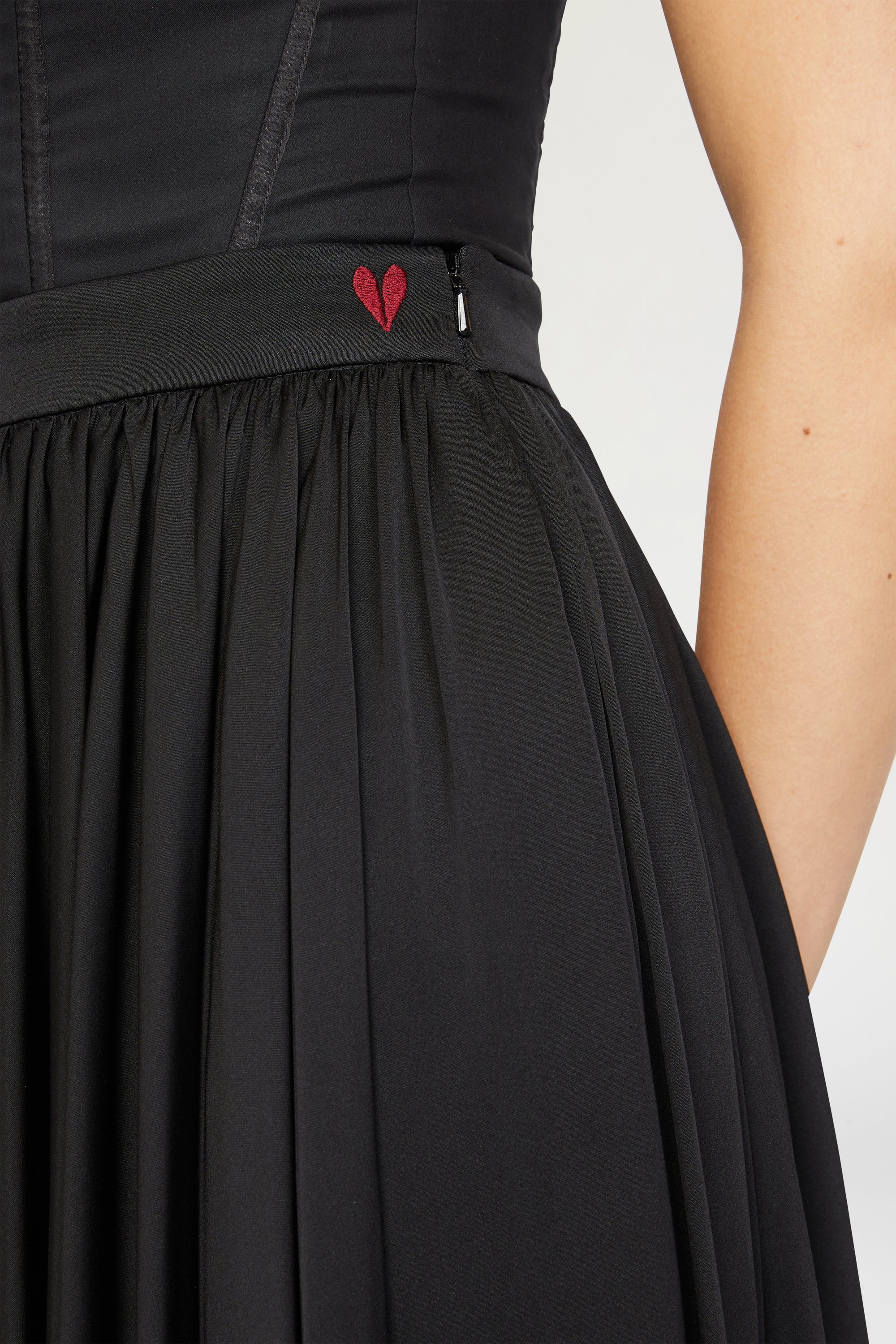 JUPE MIDI EN SOIE