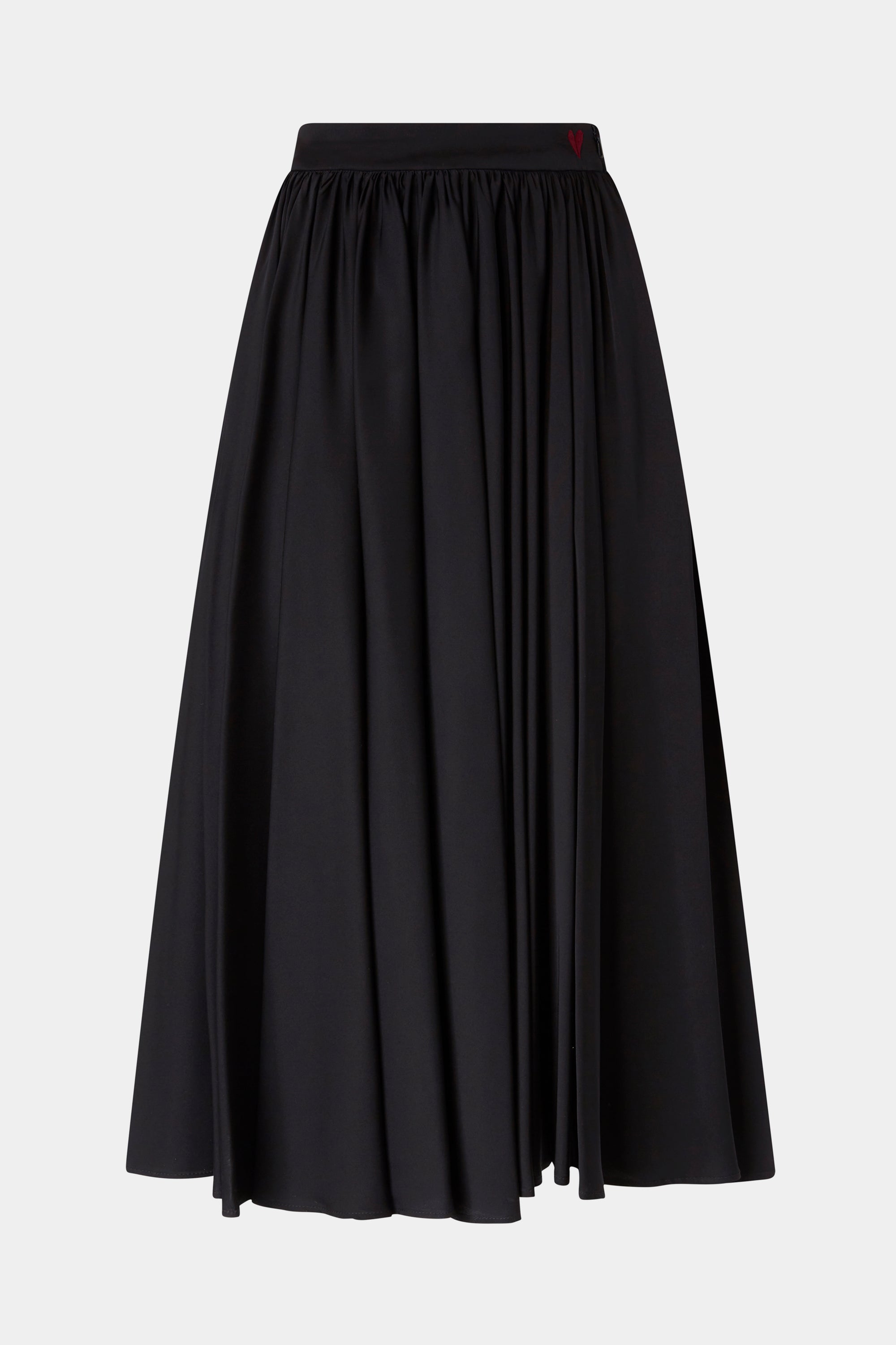 JUPE MIDI EN SOIE