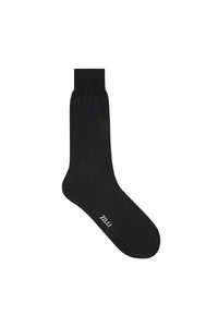 Chaussettes à côtes fines - Noir