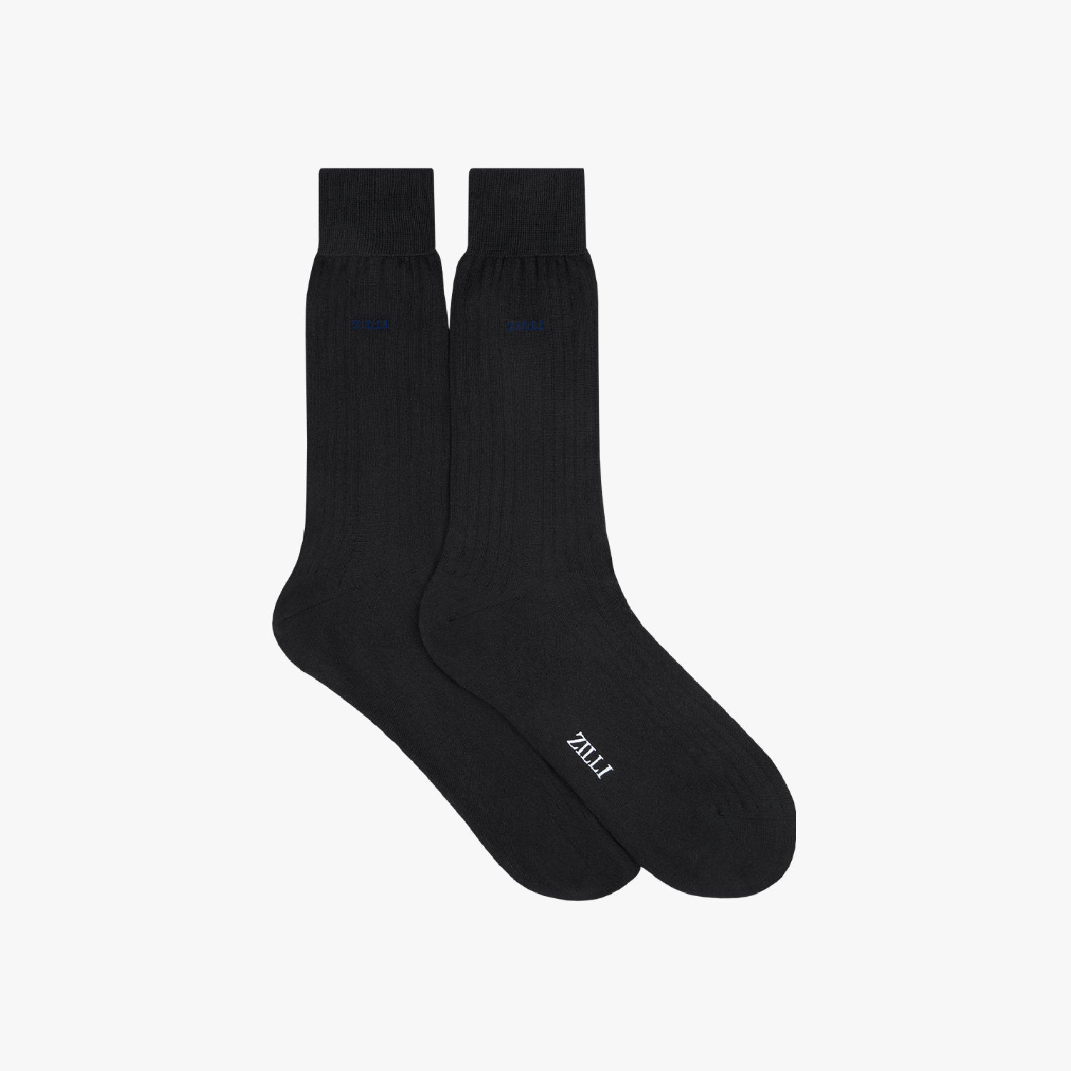 Chaussettes à côtes fines - Noir