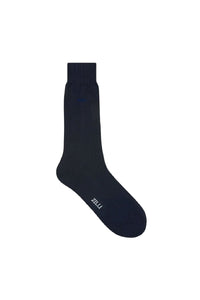 Chaussettes à côtes ton sur ton - Bleu