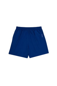 Short de bain à taille élastiquée - Bleu