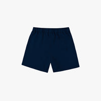 Short de bain à cordon de serrage satiné - Bleu