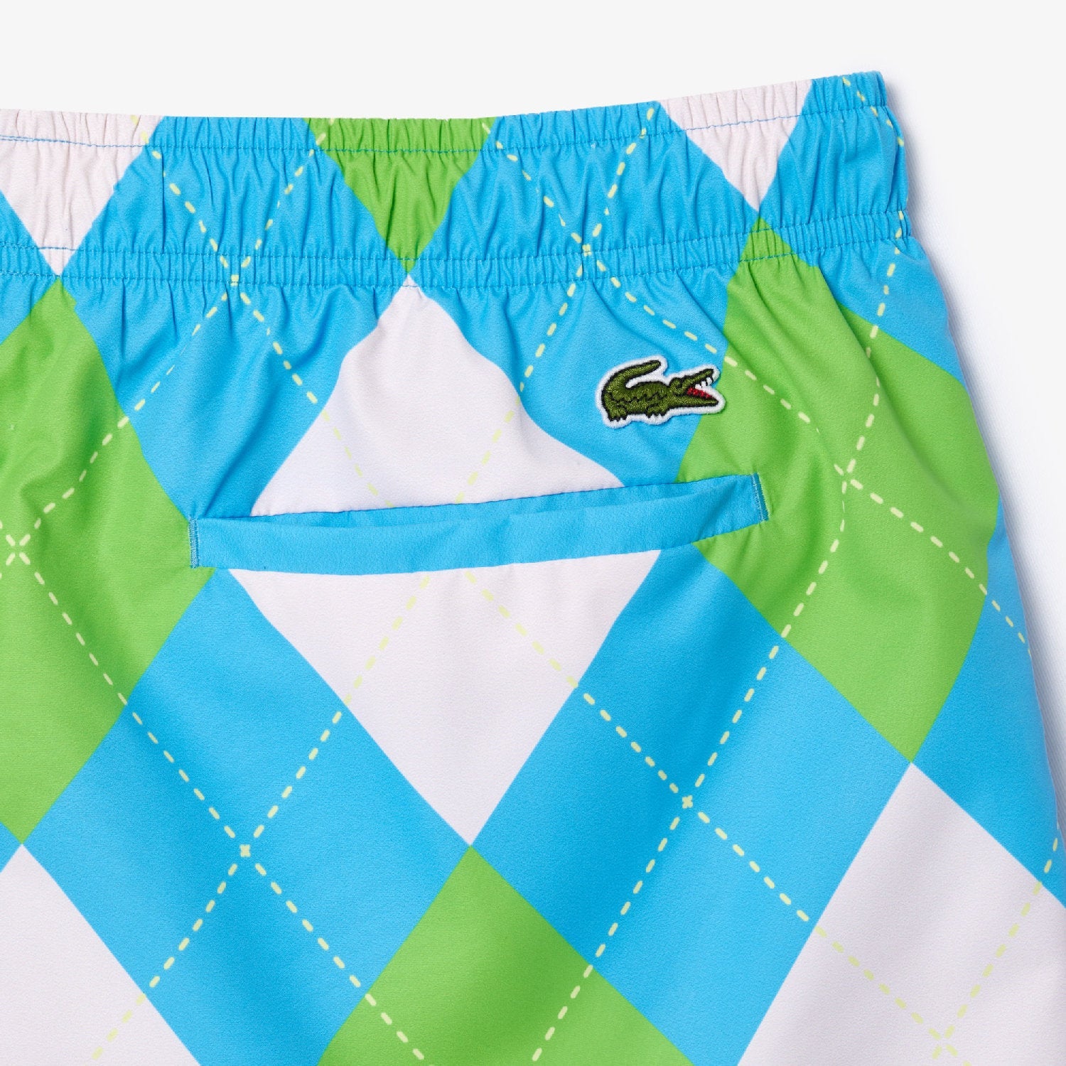 Short de bain mi-long jacquard - Argentine & Multicolor