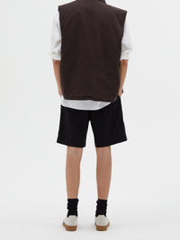 Veste sans manches à zip - Ebony