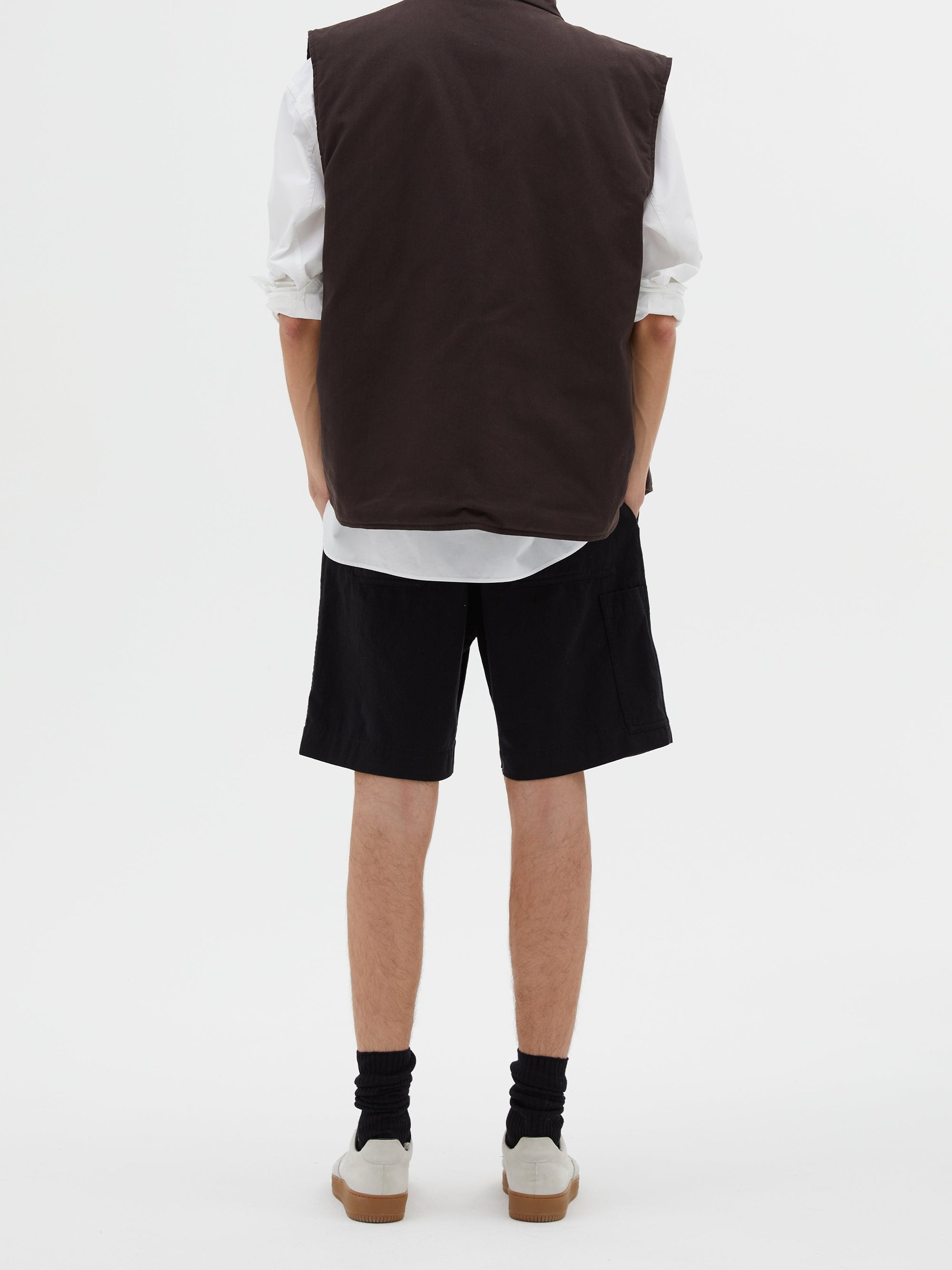 Veste sans manches à zip - Ebony