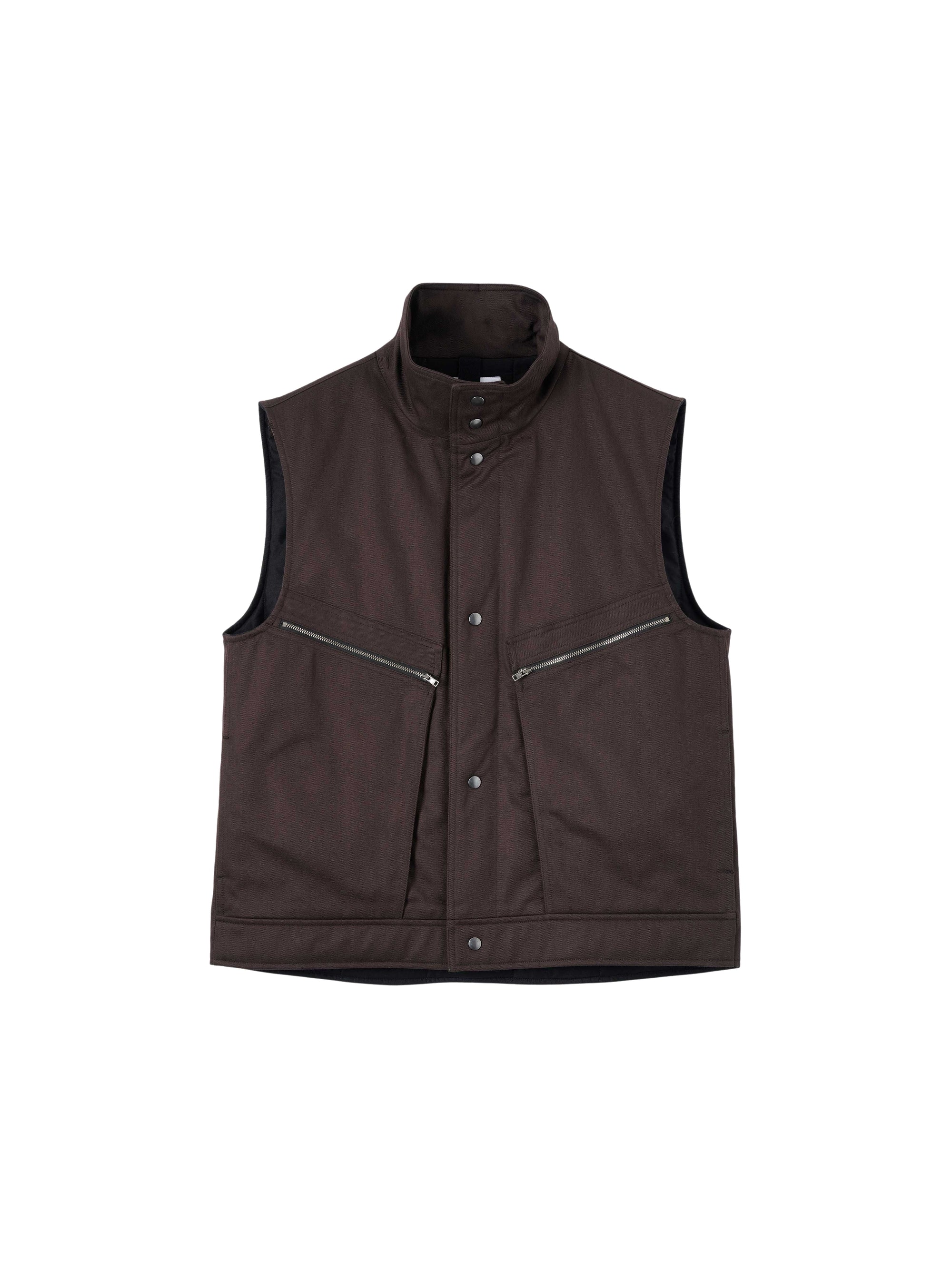 Veste sans manches à zip - Ebony