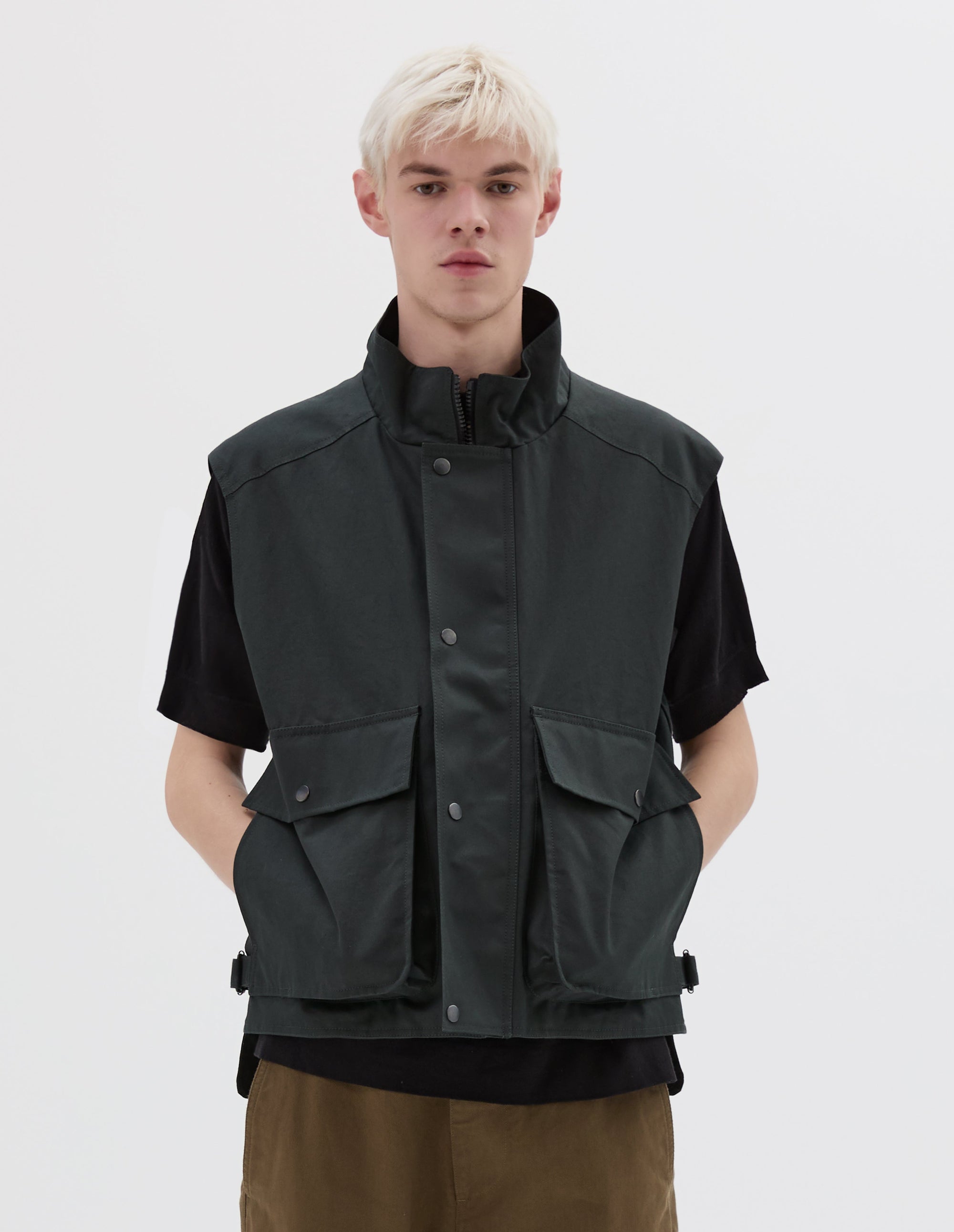Gilet sans manches - Green & Blue