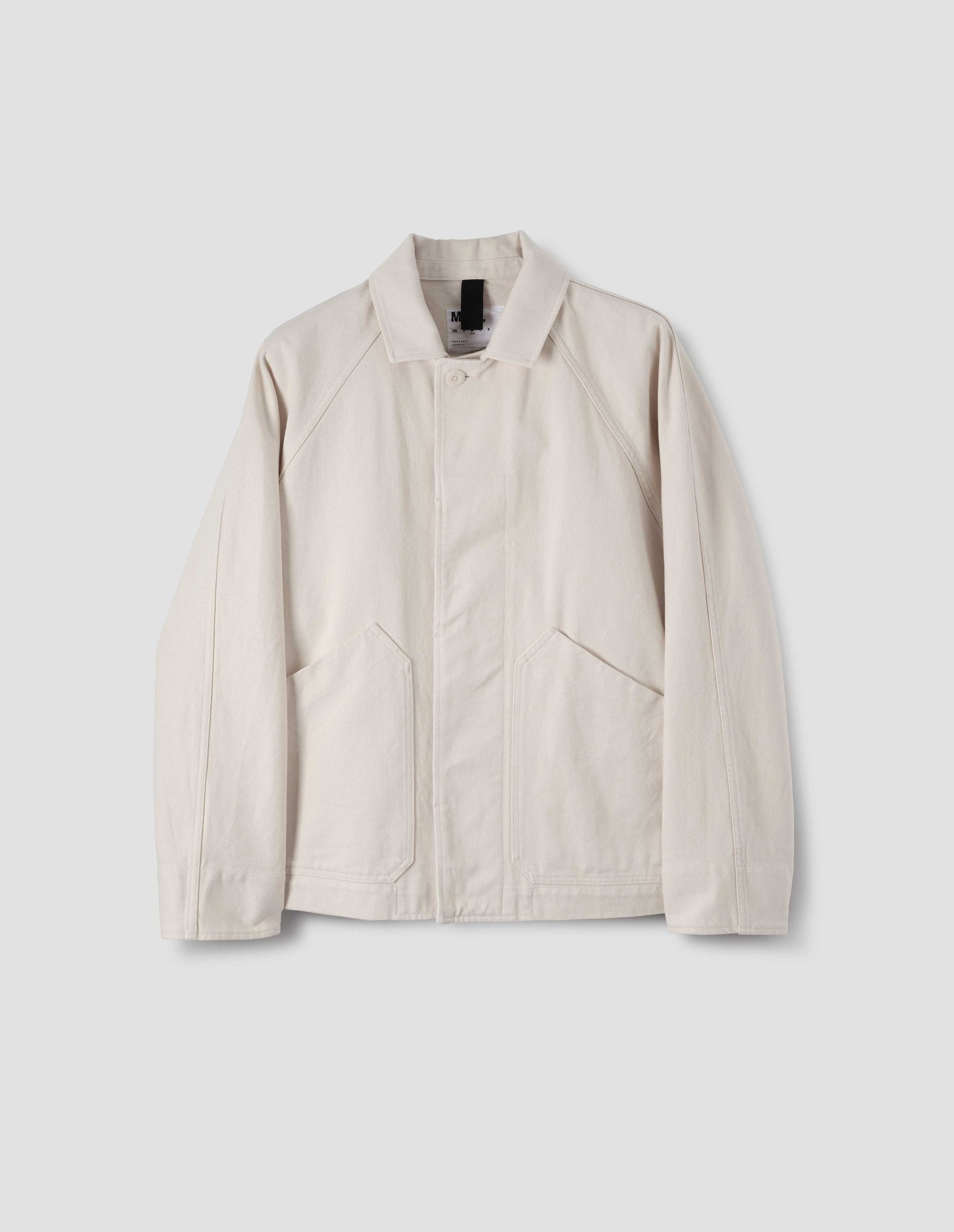 Veste raglan - Beige & White