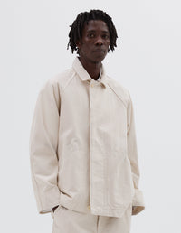 Veste raglan - Beige & White
