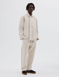 Veste raglan - Beige & White