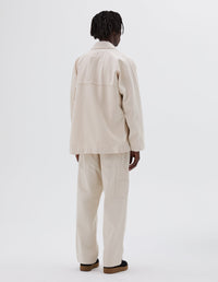 Veste raglan - Beige & White