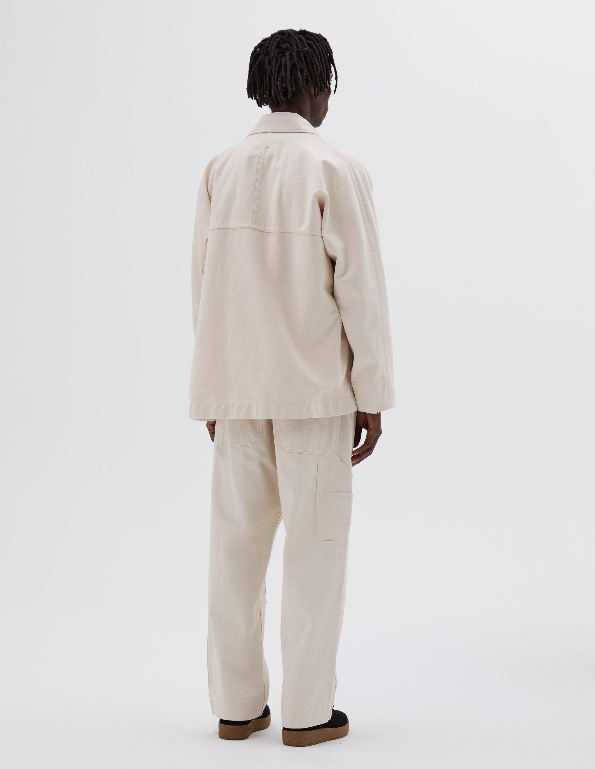 Veste raglan - Beige & White