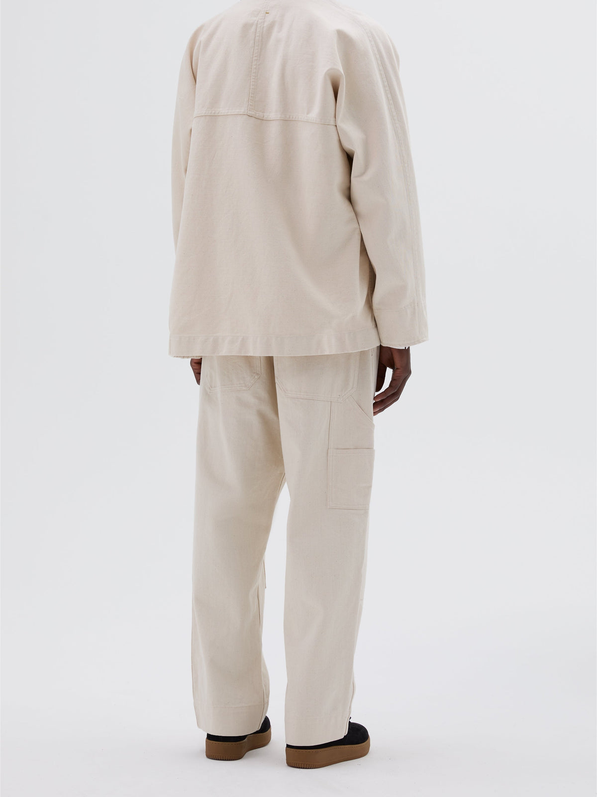 Veste à poches plaquées - Beige & White