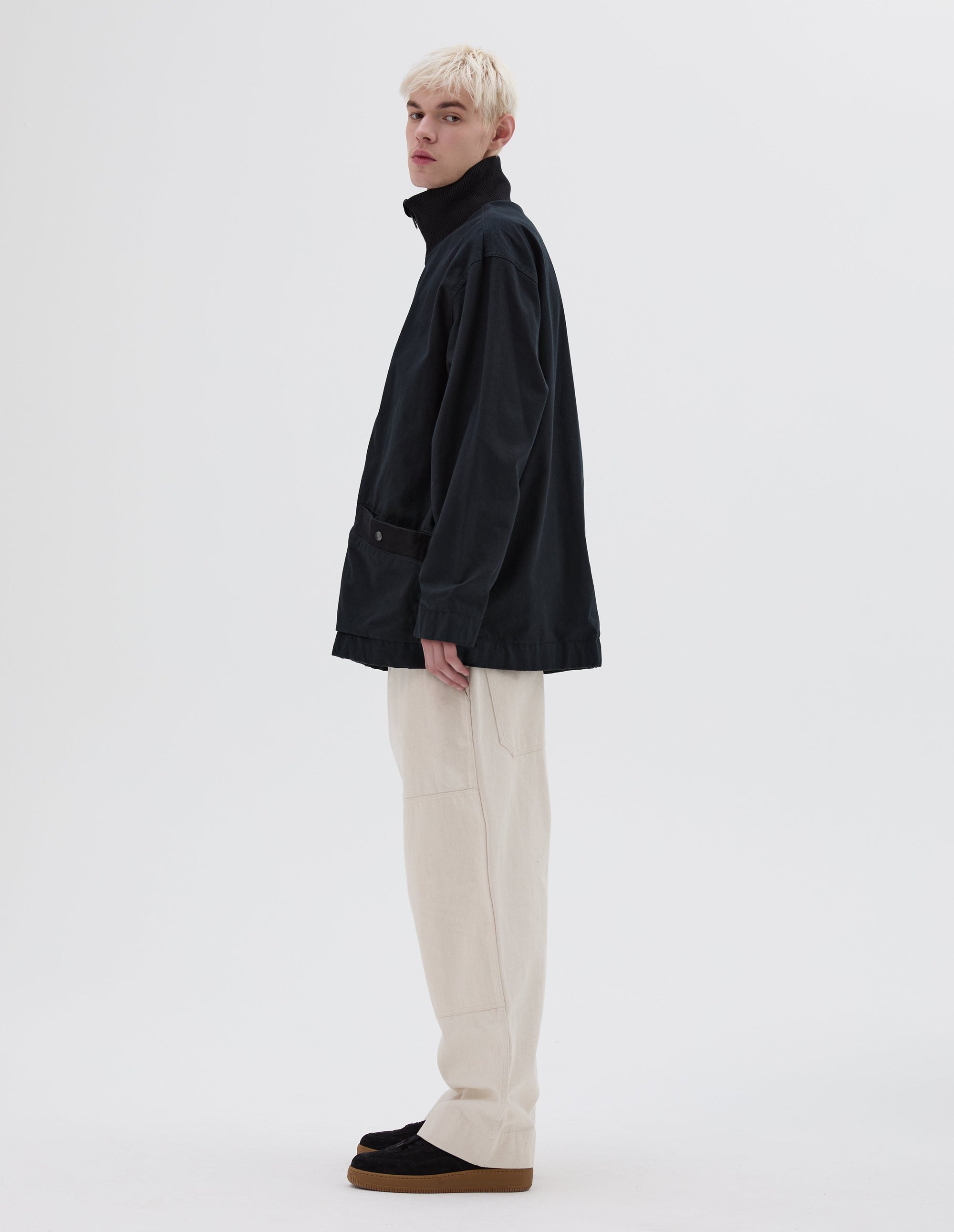 Veste en maille côtelée - Black