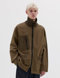 Veste en maille côtelée - Green