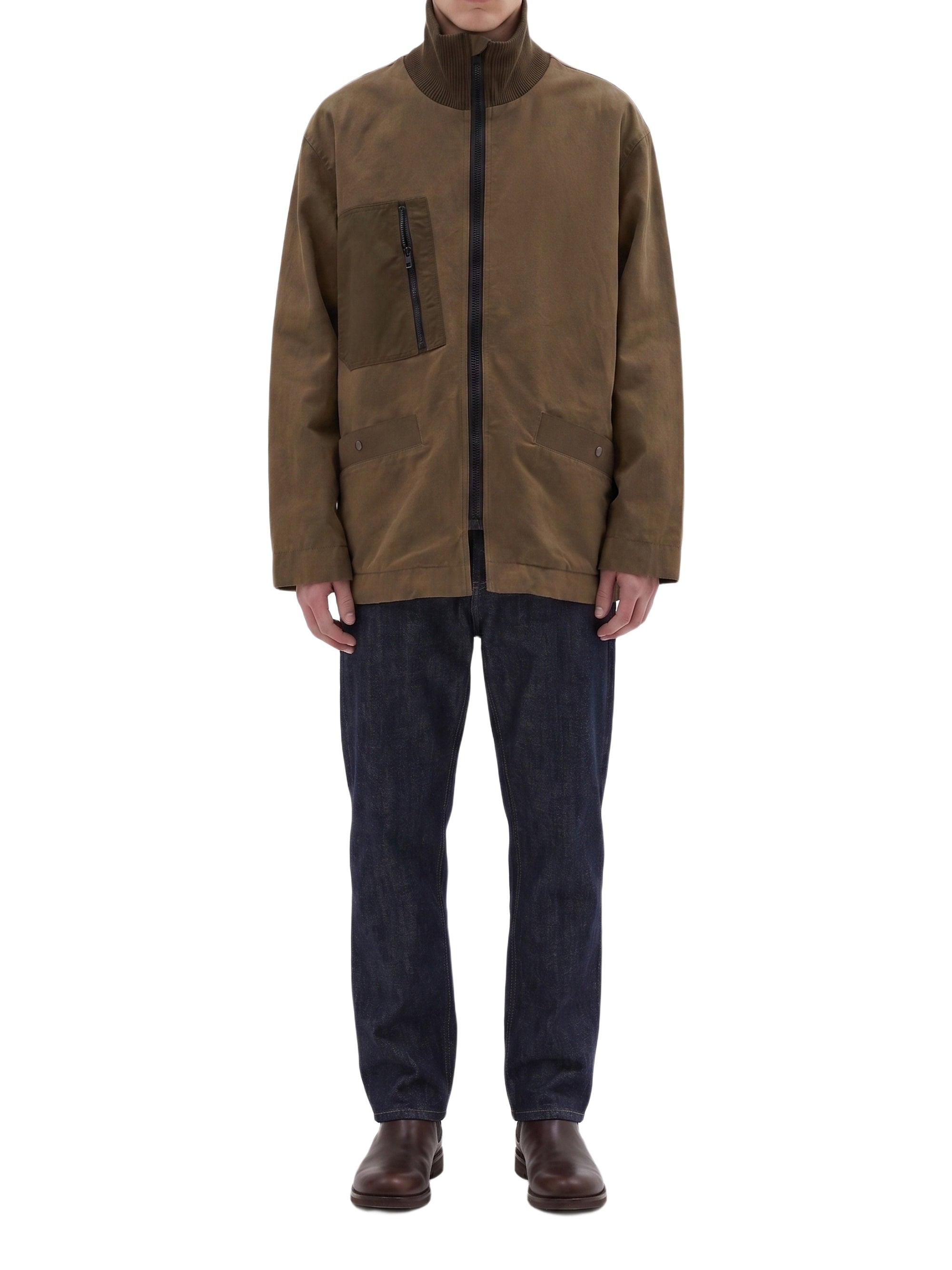 Loose-fitting military jacket - Green