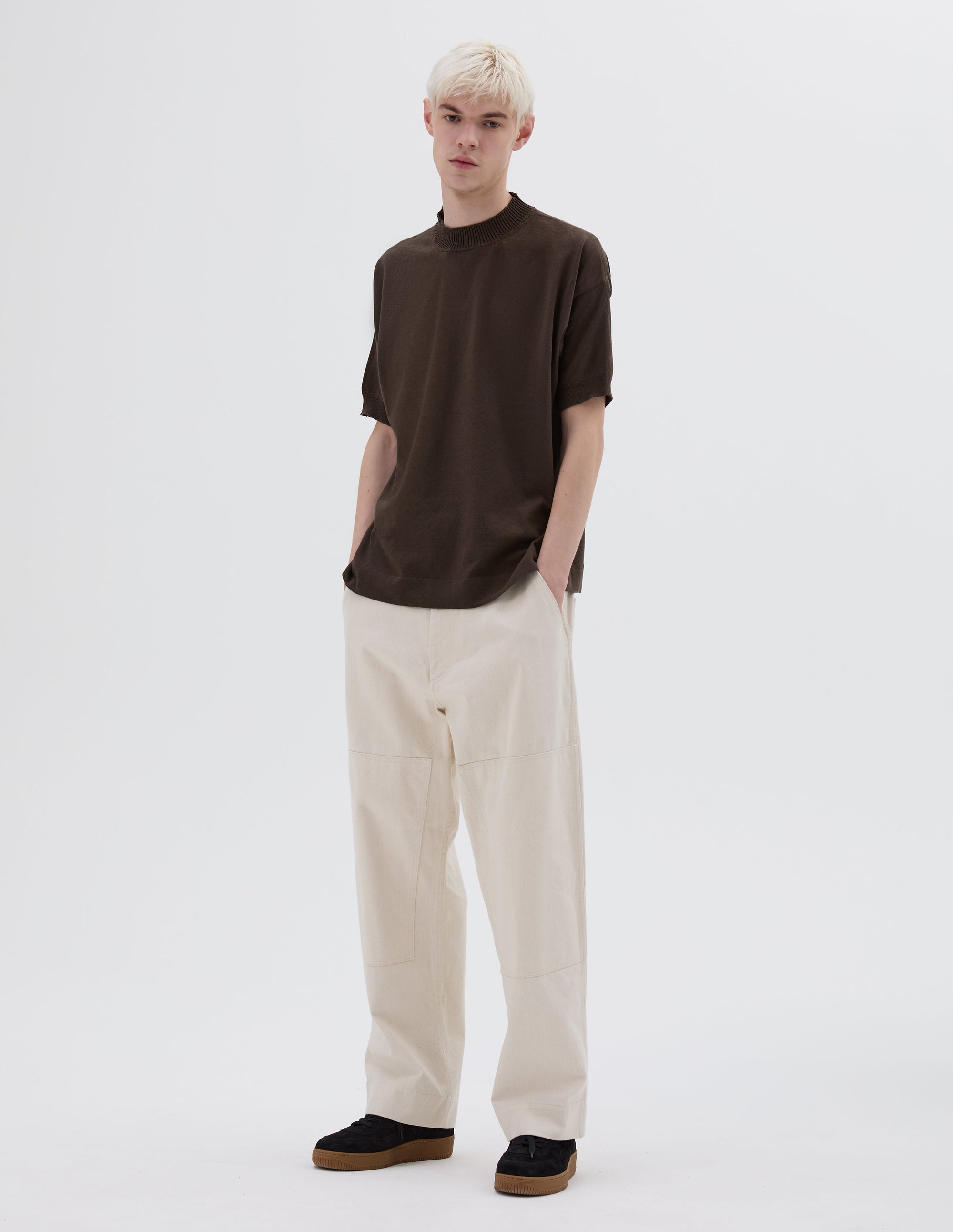 T-shirt en maille - Brown
