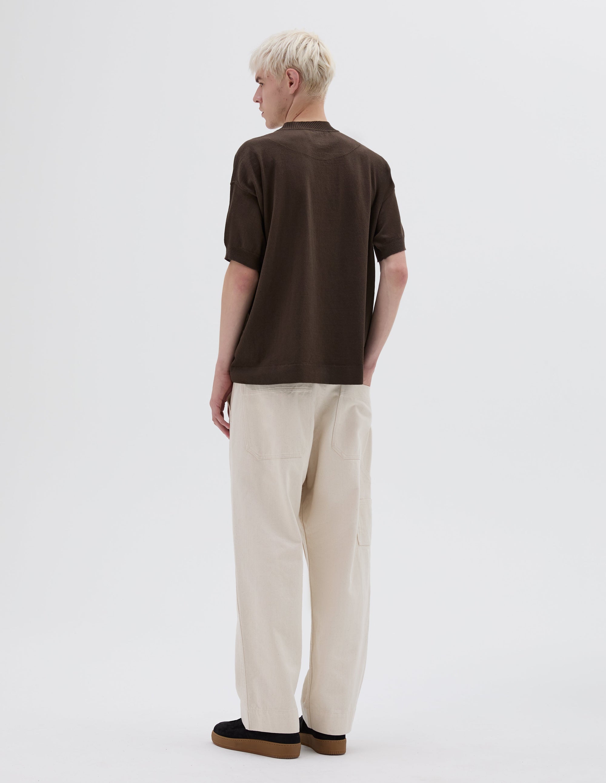 T-shirt en maille - Brown
