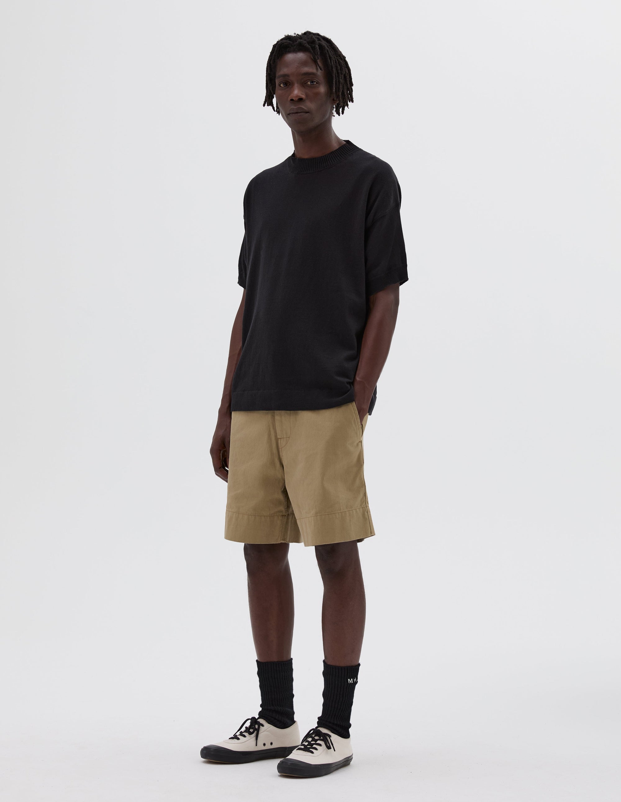 T-shirt en maille - Black