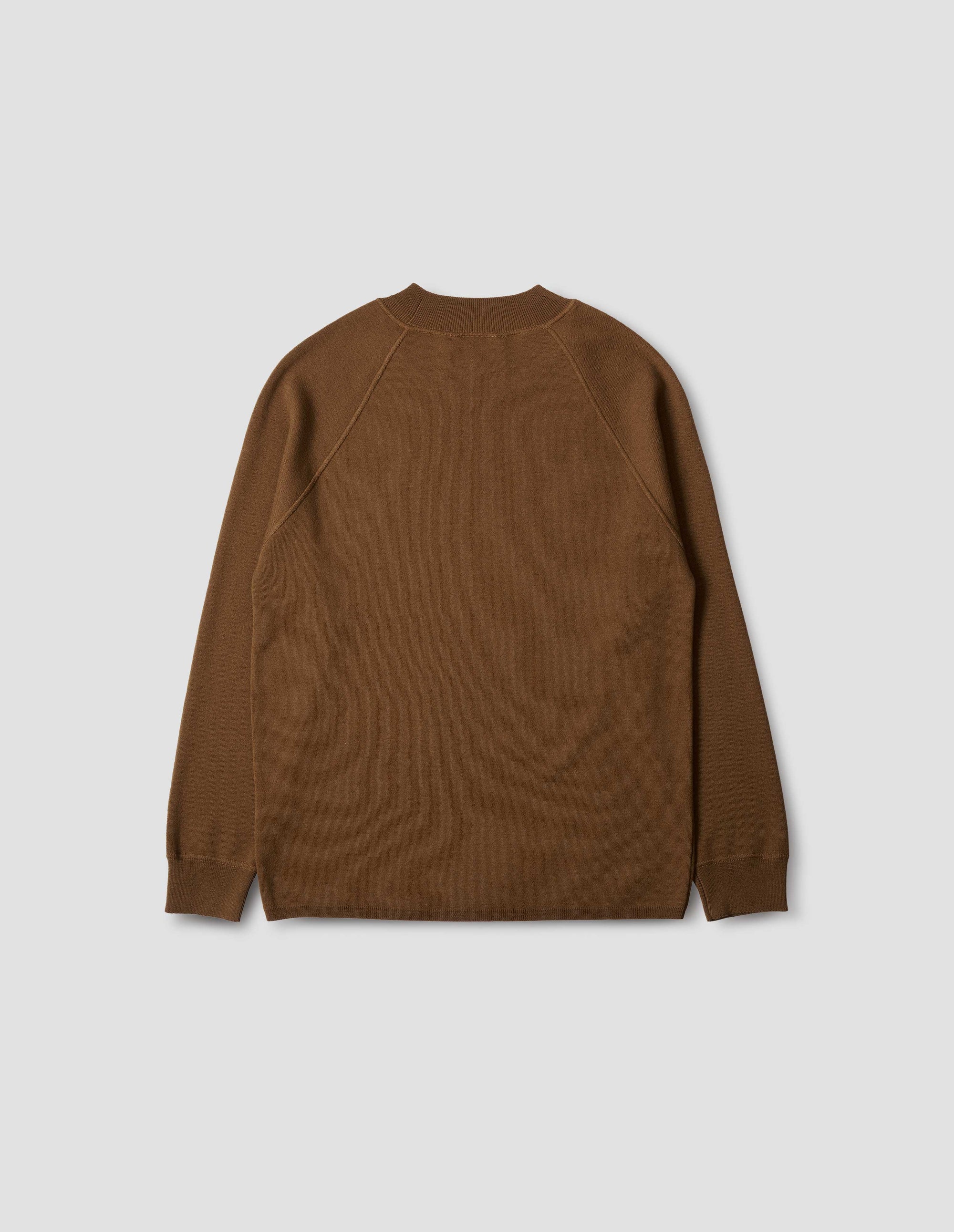 Sweat à col large - Brown & Orange