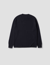 Sweat col rond à col large - Black & Navy