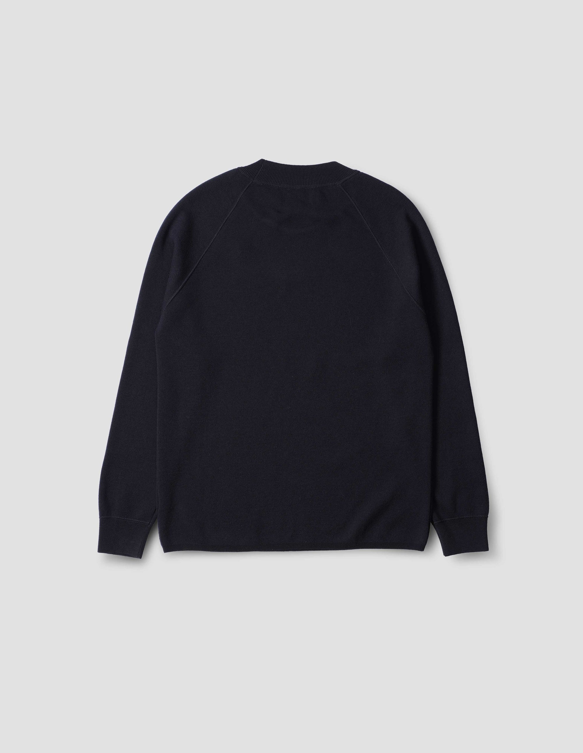 Sweat col rond à col large - Black & Navy