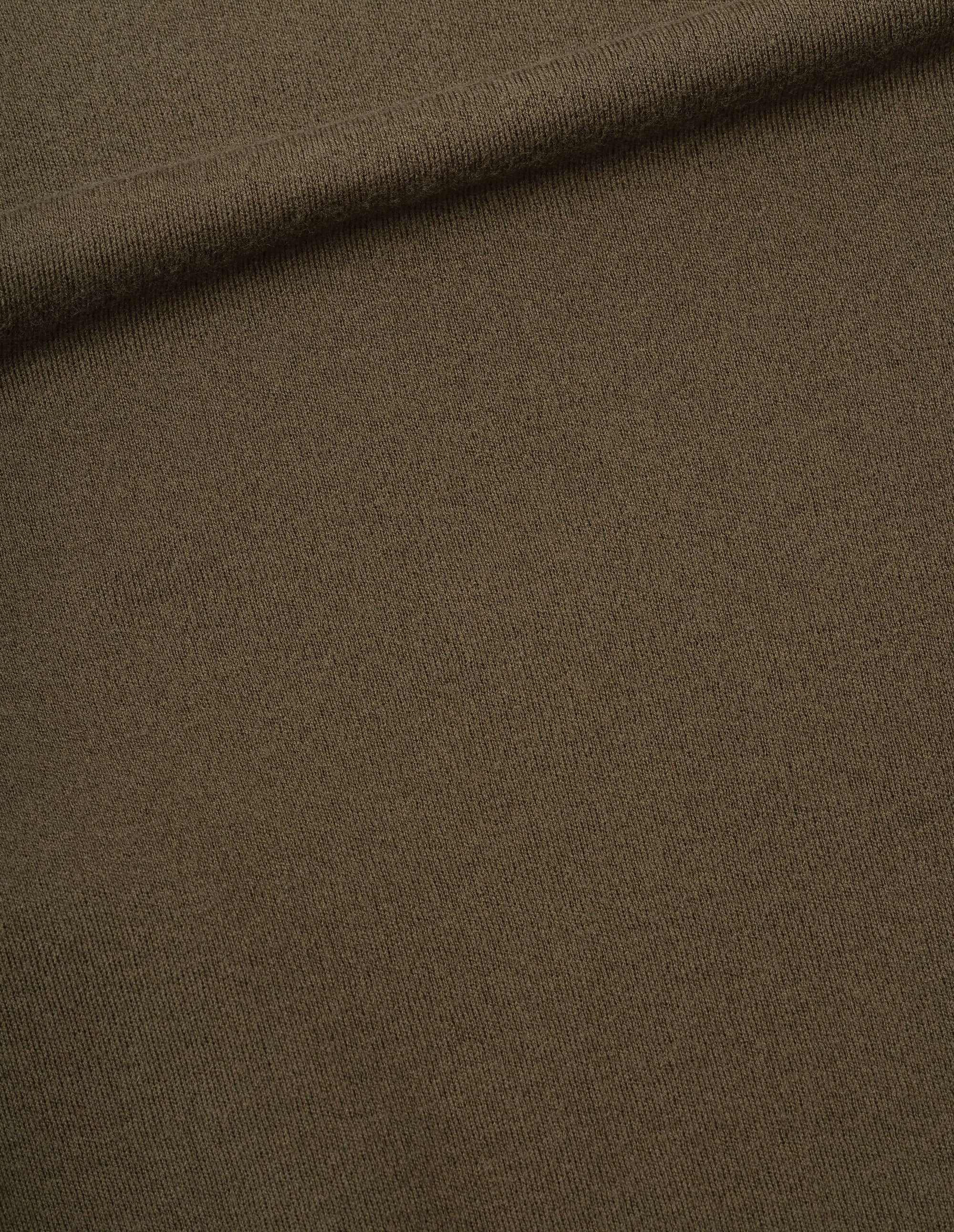 Sweat col rond à col large - Green & Brown