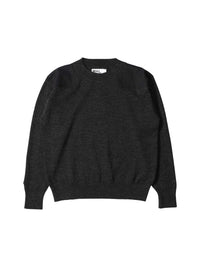 Sweat à col rond en laine - Black & Grey