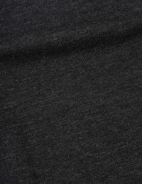 Sweat col rond avec empiècement tissé - Black & Gray