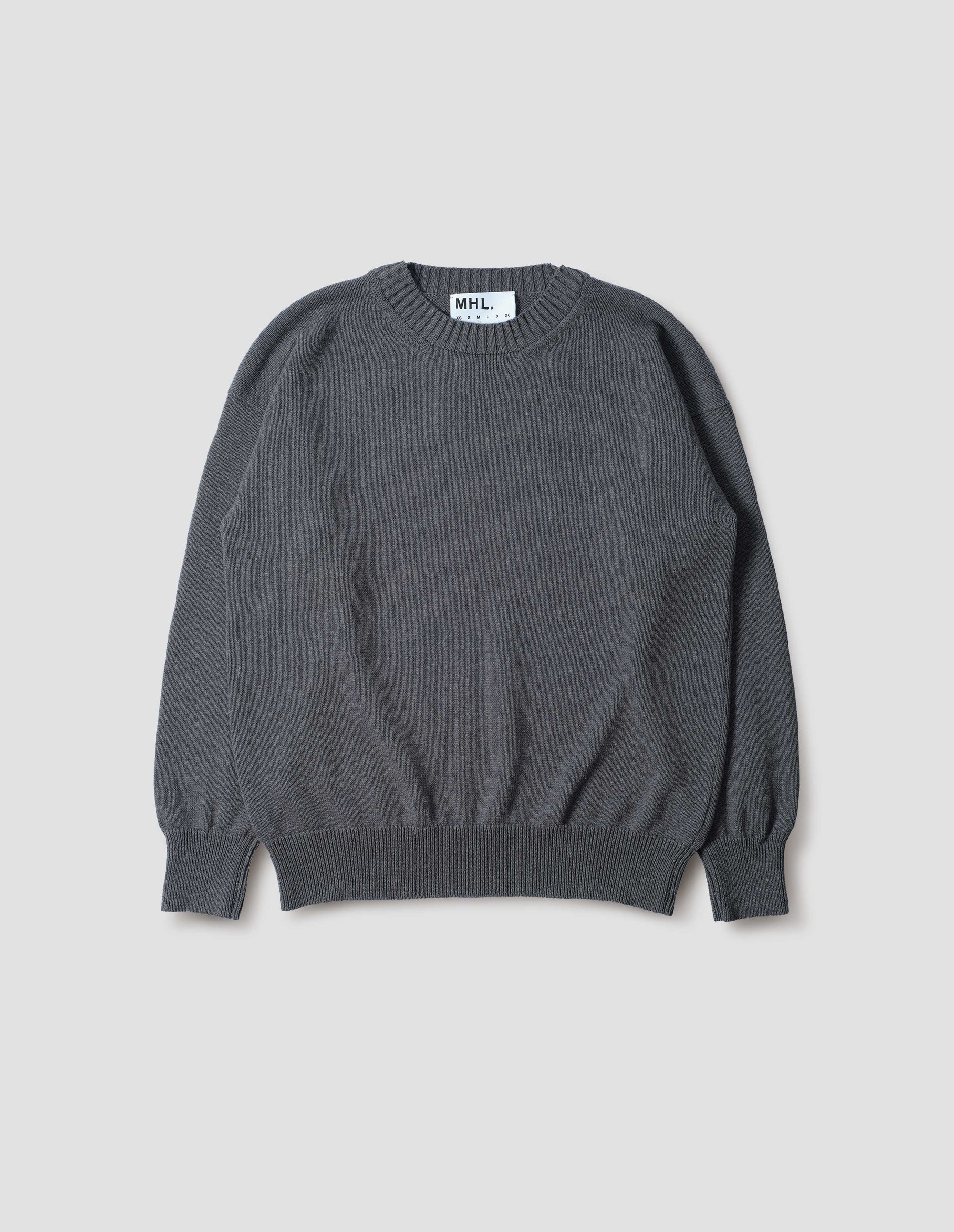 Pull col rond croisé - Gray