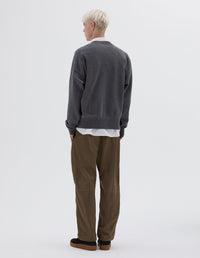 Pull col rond croisé - Gray