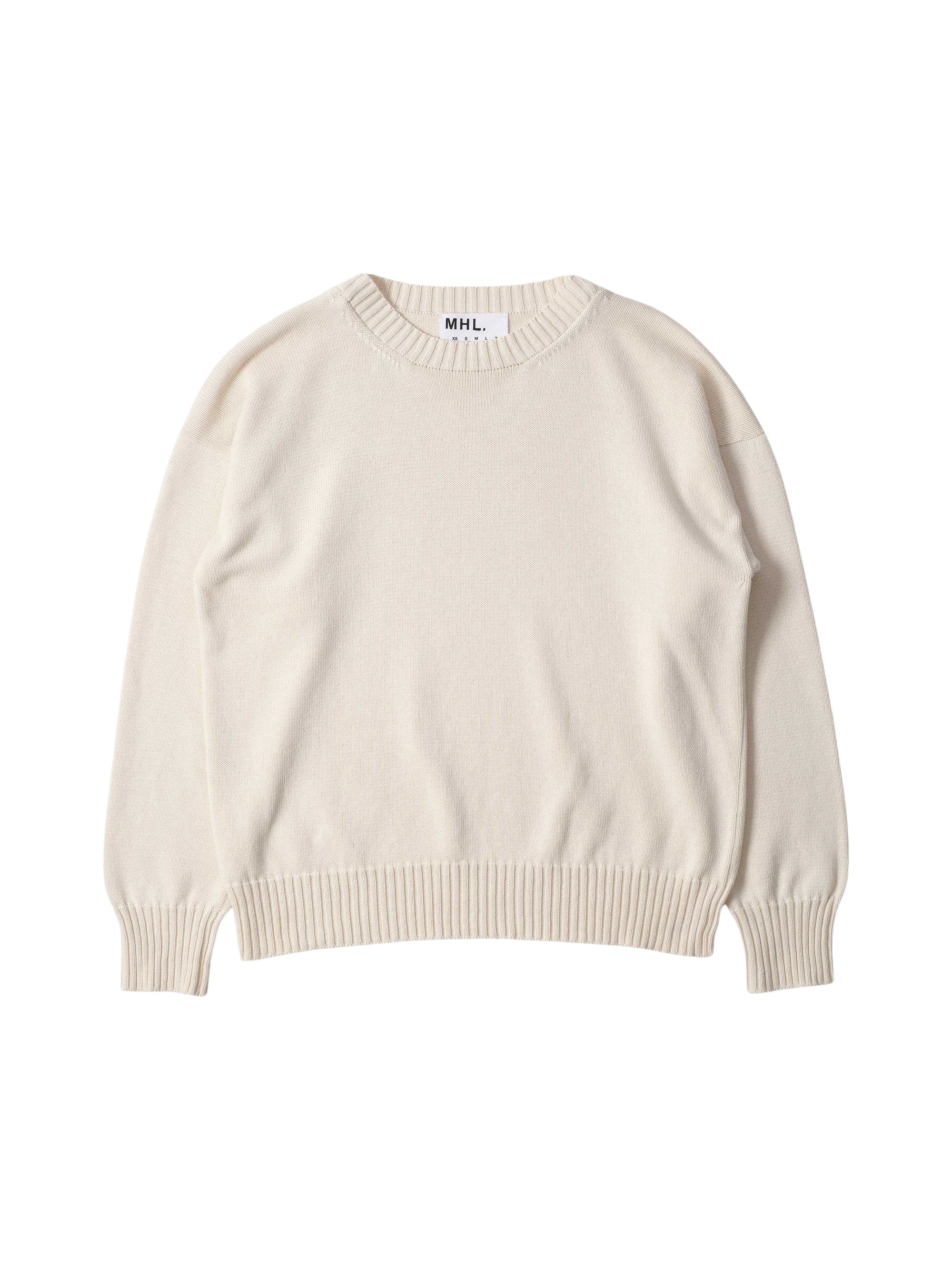 Pull ample et col rond - Beige