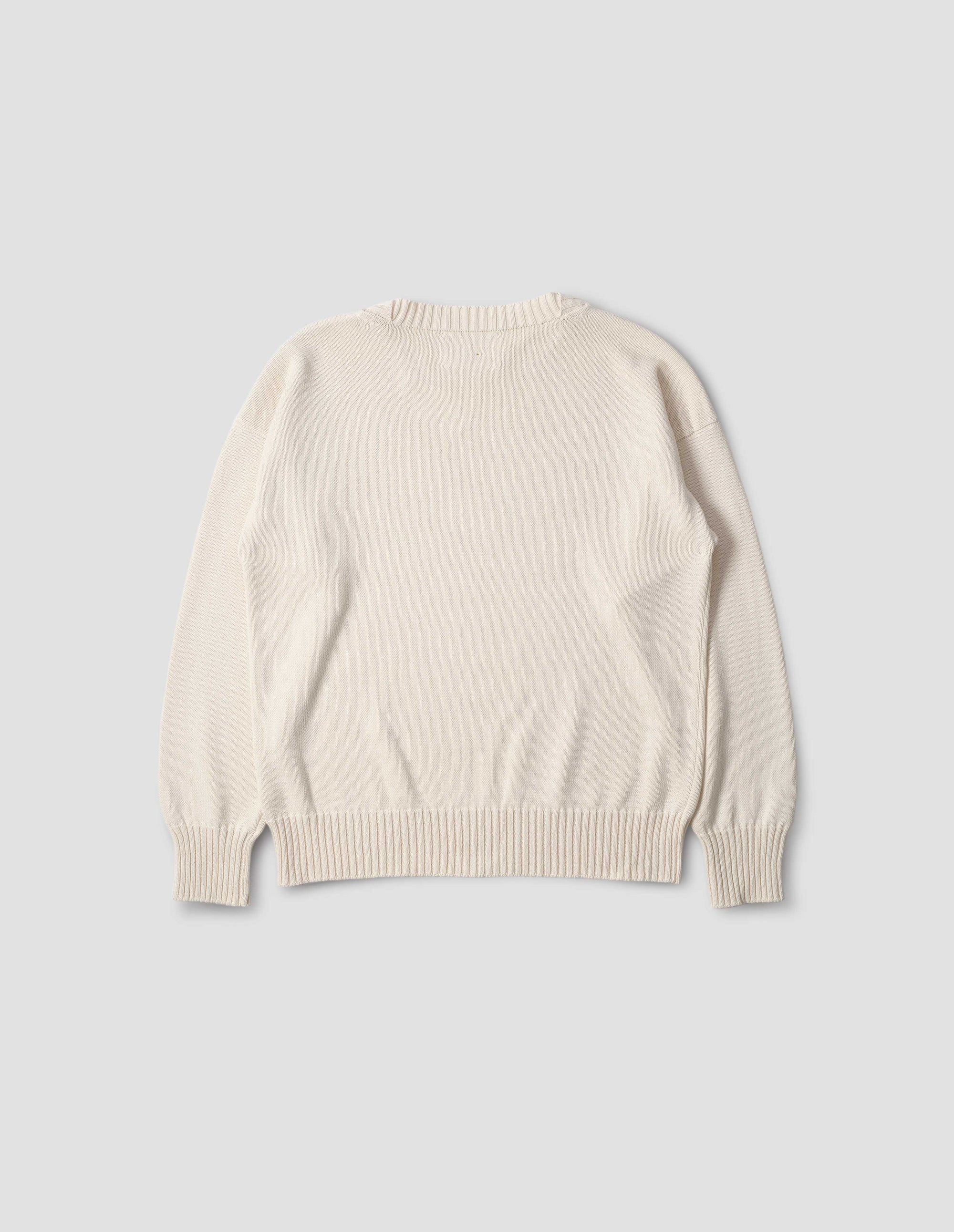 Pull col rond croisé - Beige