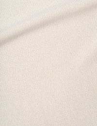 Pull col rond croisé - Beige