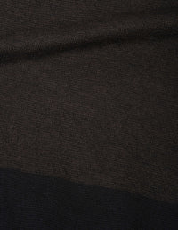 Débardeur à larges rayures - Black & Striped & Brown