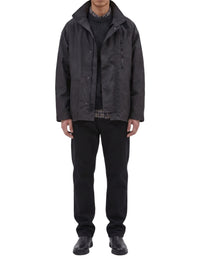 Manteau oversize à col montant - Black