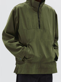 Veste déperlante à col montant - Green