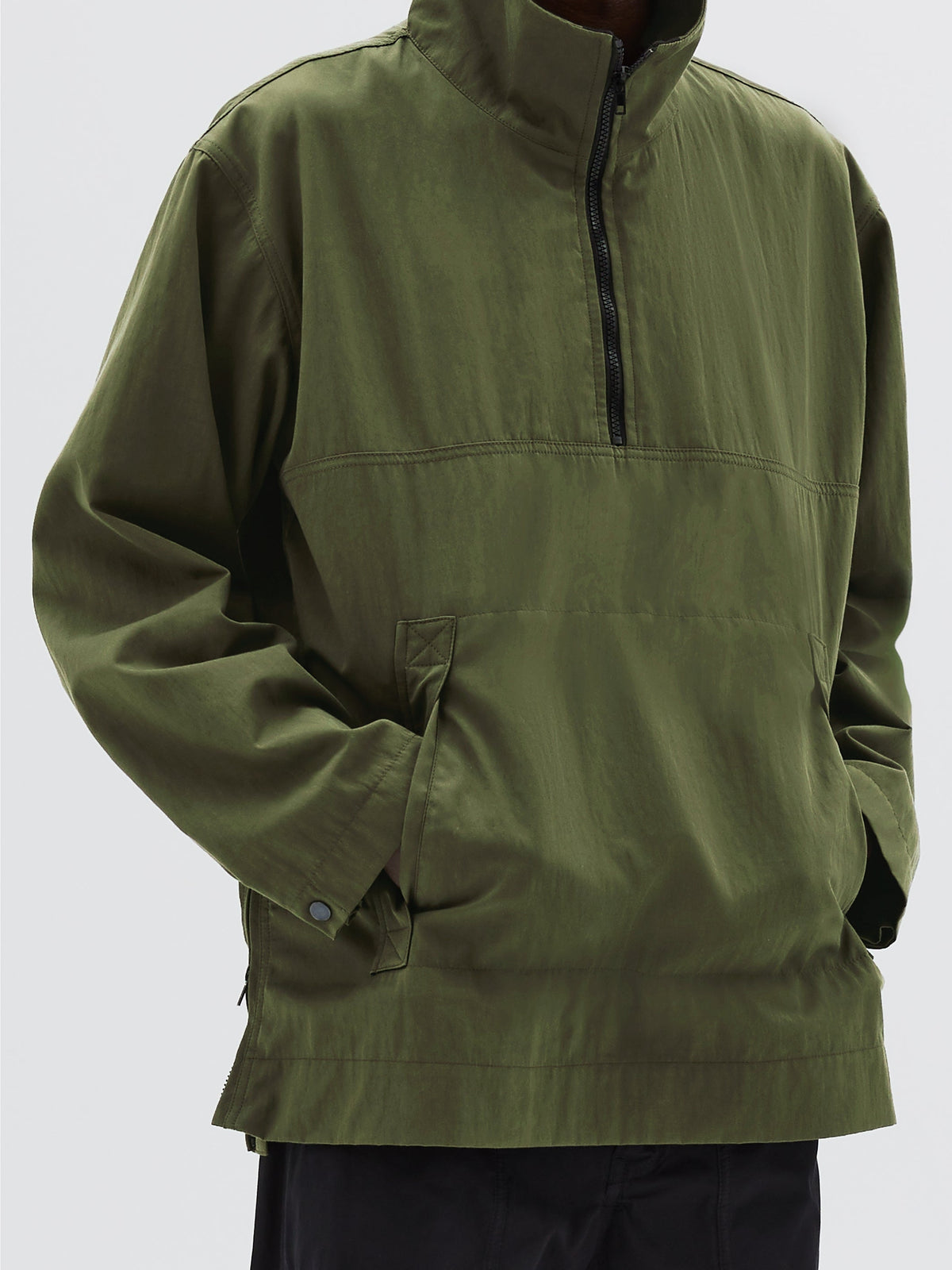 Veste déperlante à col montant - Green