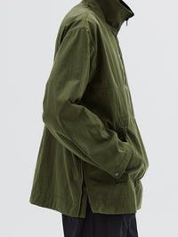 Veste déperlante à col montant - Green