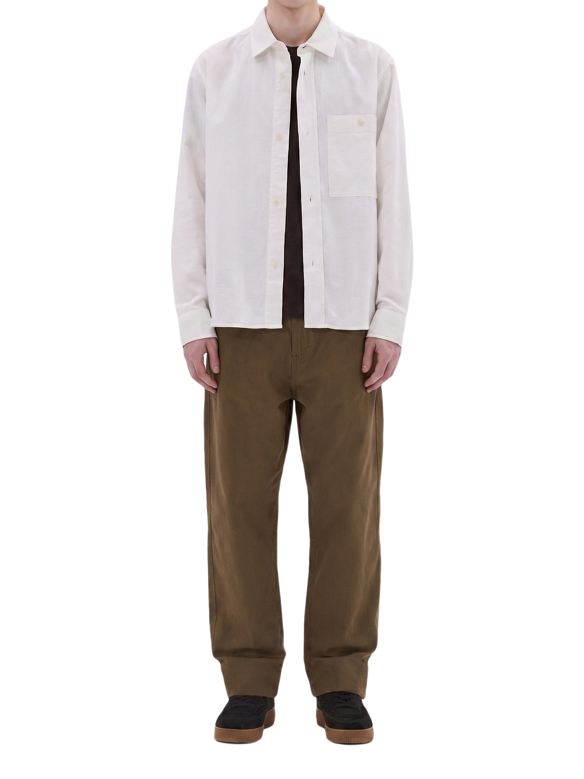 Chemise droite et boxy - White