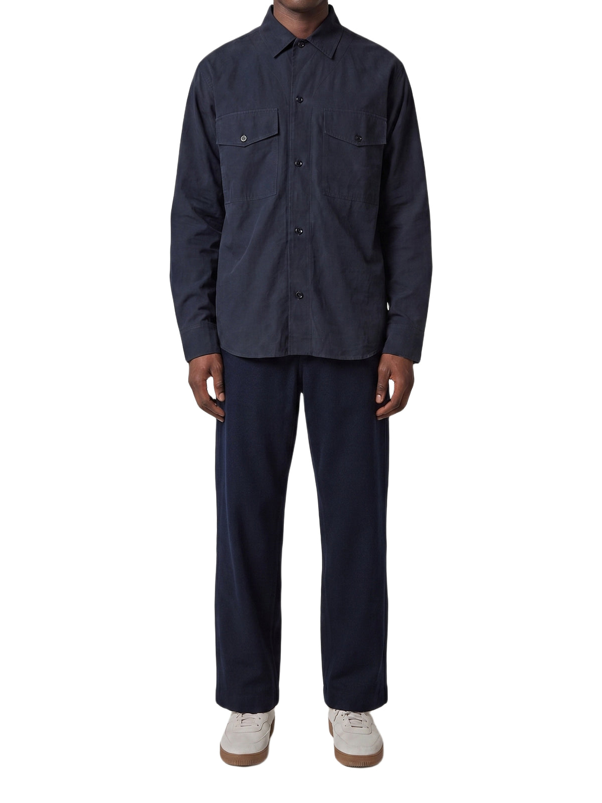 Oversized shirt with pockets - Ink