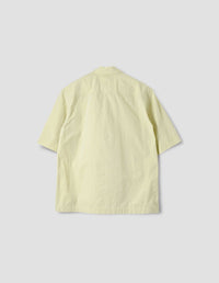 Chemise manches courtes à poche à rabat - Pale Yellow