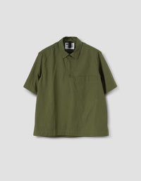 Chemise à enfiler demi-zip - Green